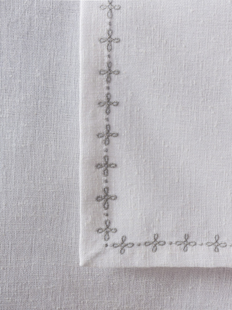 Set fata de masa, 8 piese, Cotton Box, Pera - White, 175x240cm [4]