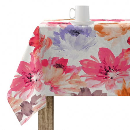 Fețe de masă impermeabile - Față de masă impermeabilă Big Flowers 7 Fucsia