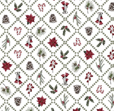 Față de masă impermeabilă Christmas Flowers [1]