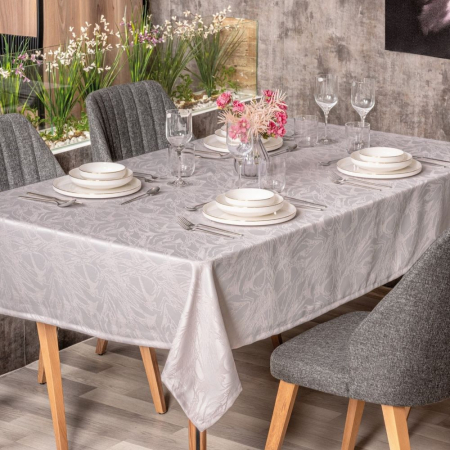 Fețe de masă - Față de masă jacquard, Cotton Box, Lavinia Lavanda, 155x160cm