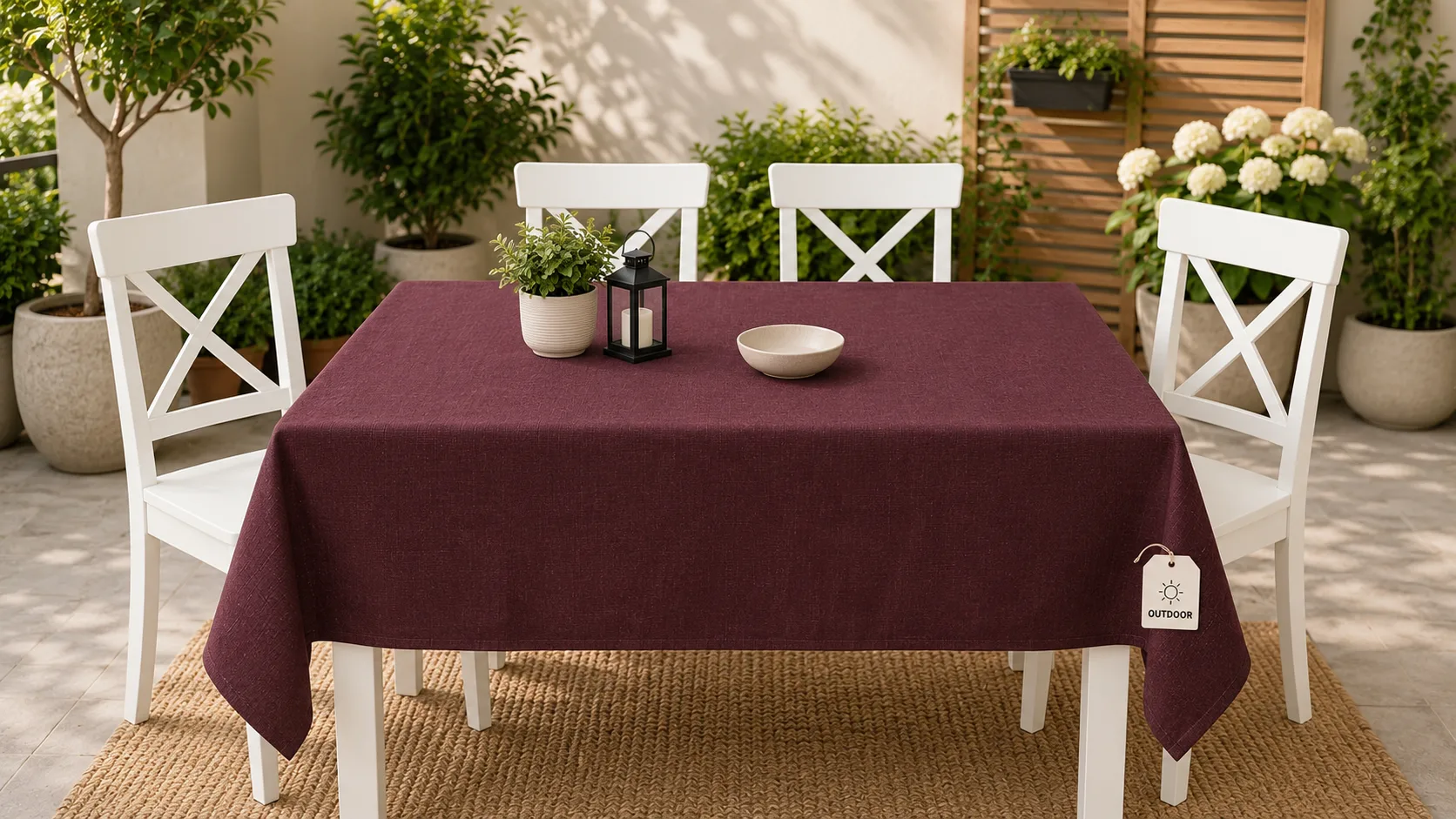 Fețe de masă terasă - Fata de masa terasa / gradina Harmony Luxe - Marime: 140cm x 140cm