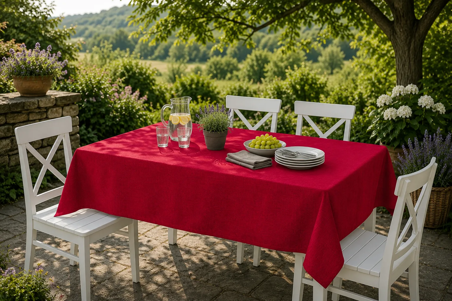 Fețe de masă terasă - Fata de masa terasa / gradina Opaline Chic - Marime: 140cm x 140cm