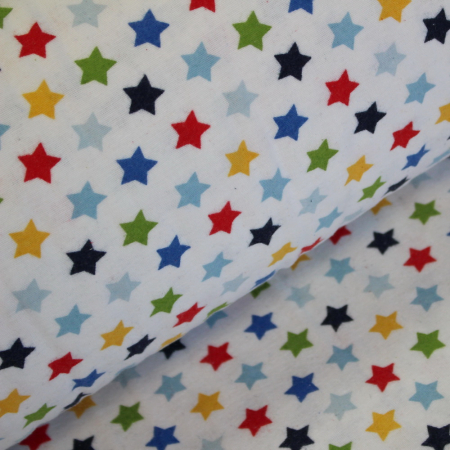 Finet alb cu steluțe multicolore 2.4m [0]