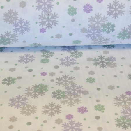 Finet alb cu fulgi gri și lila 2.4m [2]