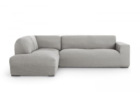 Huse coltar - Husa elastica coltar cu sezlong, Belmarti, Milos, Gri deschis