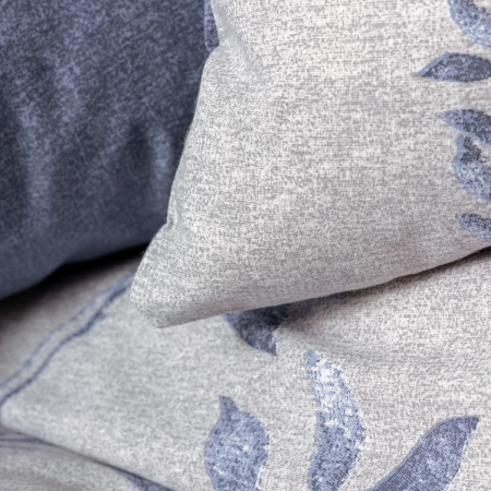 Lenjerie de pat 4 anotimpuri, două persoane, bumbac 100%, Cotton Box, Nitsa - Dark Blue [1]