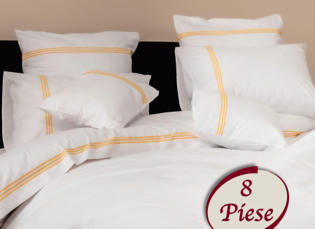 Lenjerii de pat albe - LENJERIE DE PAT BUMBAC 100% 8 PIESE (8PCS11)