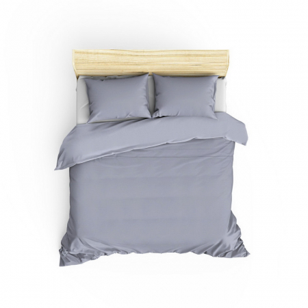 Lenjerie de pat bumbac satinat premium, bumbac 100%, Cotton Box, Elegant - Grey [1]