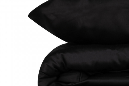 Lenjerie de pat bumbac satinat premium, bumbac 100%, Cotton Box, Elegant - Black [2]
