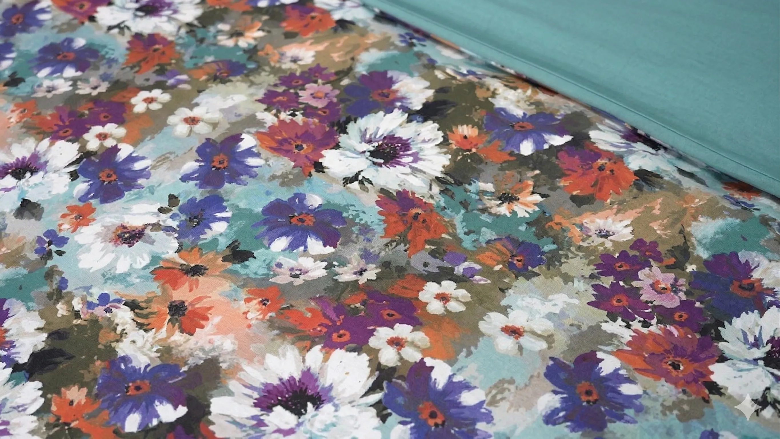 Lenjerie de pat Cotton Pro 100% bumbac - imprimare digitala (Floral Daydream) - Marime: King size [3]