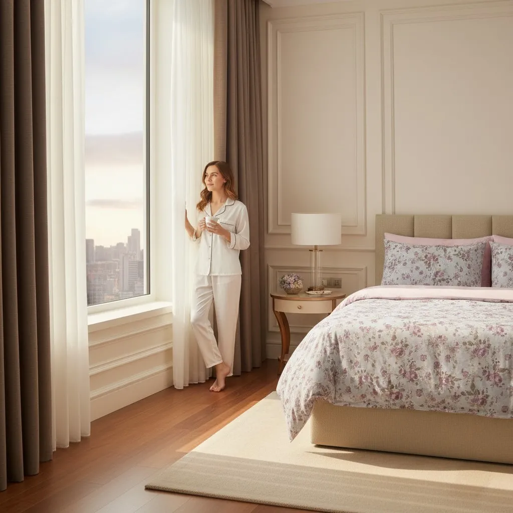 Lenjerie de pat Cotton Pro 100% bumbac - imprimare digitala (Rose Harmony) - Marime: King size [2]