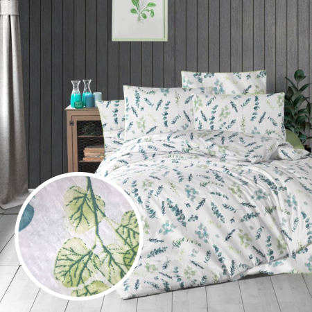 Pucioasa - LENJERIE DE PAT CREPONATA 100% BUMBAC (CREP14) - O persoana