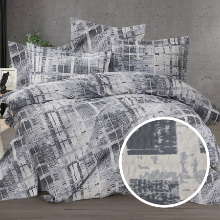 Pucioasa - LENJERIE DE PAT CREPONATA 100% BUMBAC (CREP19) - O persoana