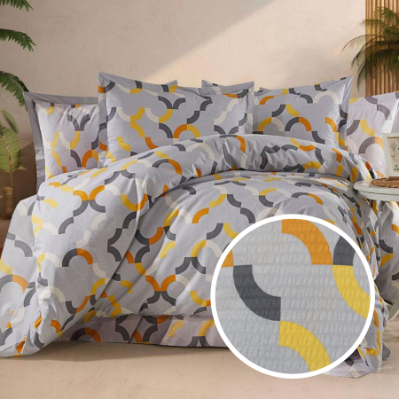 Lenjerii de pat - LENJERIE DE PAT CREPONATA 100% BUMBAC (CREP29) - Marime:: O persoana