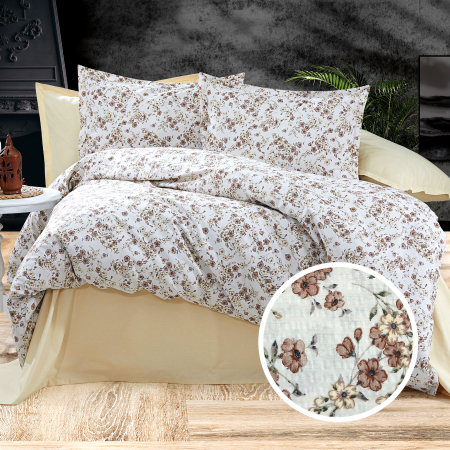 Lenjerii de pat - LENJERIE DE PAT CREPONATA 100% BUMBAC (CREP42) - Marime:: O persoana
