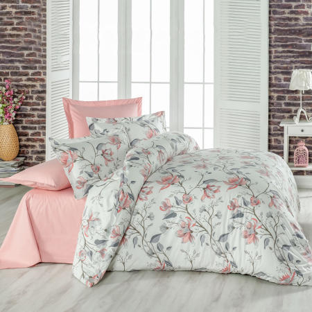Lenjerii de pat - LENJERIE DE PAT CREPONATA 100% BUMBAC (CREP43) - Marime:: O persoana