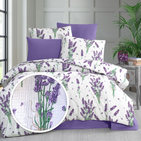 Pucioasa - LENJERIE DE PAT CREPONATA 100% BUMBAC (CREP52) - O persoana