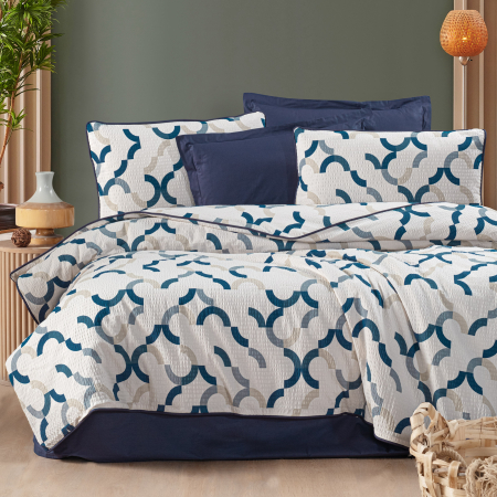 Pucioasa - LENJERIE DE PAT CREPONATA 100% BUMBAC (CREP54) - O persoana