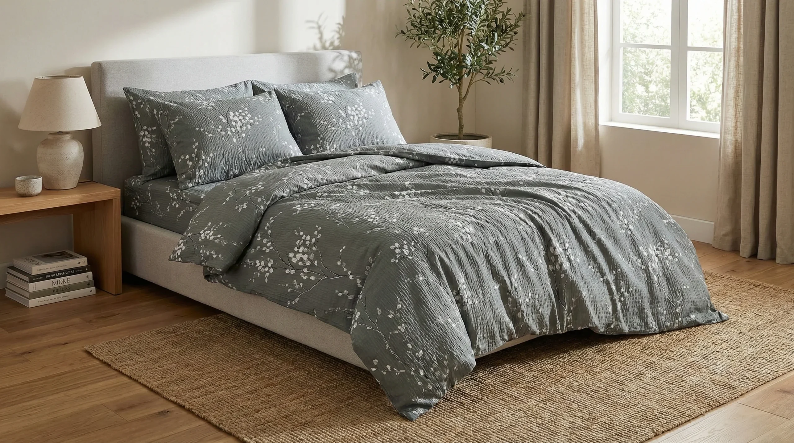 Pucioasa - LENJERIE DE PAT CREPONATA 100% BUMBAC (CREP78) - O persoana