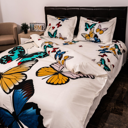 Lenjerie de pat digital print 3D (BUTTERFLYES) [3]