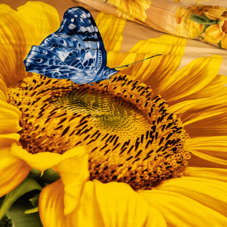Lenjerie de pat digital print 3D (SUN FLOWER) [2]