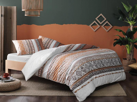 Lenjerie de pat dublu, bumbac 100% ranforce, TAC, Daria Taba [0]