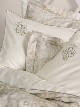 Lenjerie de pat Elite satin  brodată, 6 piese, bumbac 100%, Cotton Box, Beatrix - Beige [2]