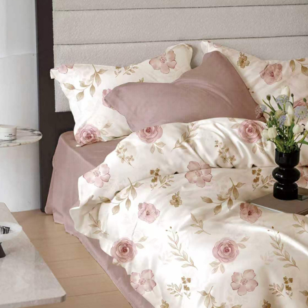 LENJERII DE PAT POLICOTON - Lenjerie de pat Finet 6 piese cu cearsaf