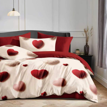 LENJERII DE PAT POLICOTON - Lenjerie de pat Finet 6 piese cu cearsaf