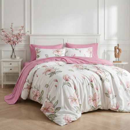 Pucioasa - Lenjerie de pat Finet 6 piese cu husa PROMO