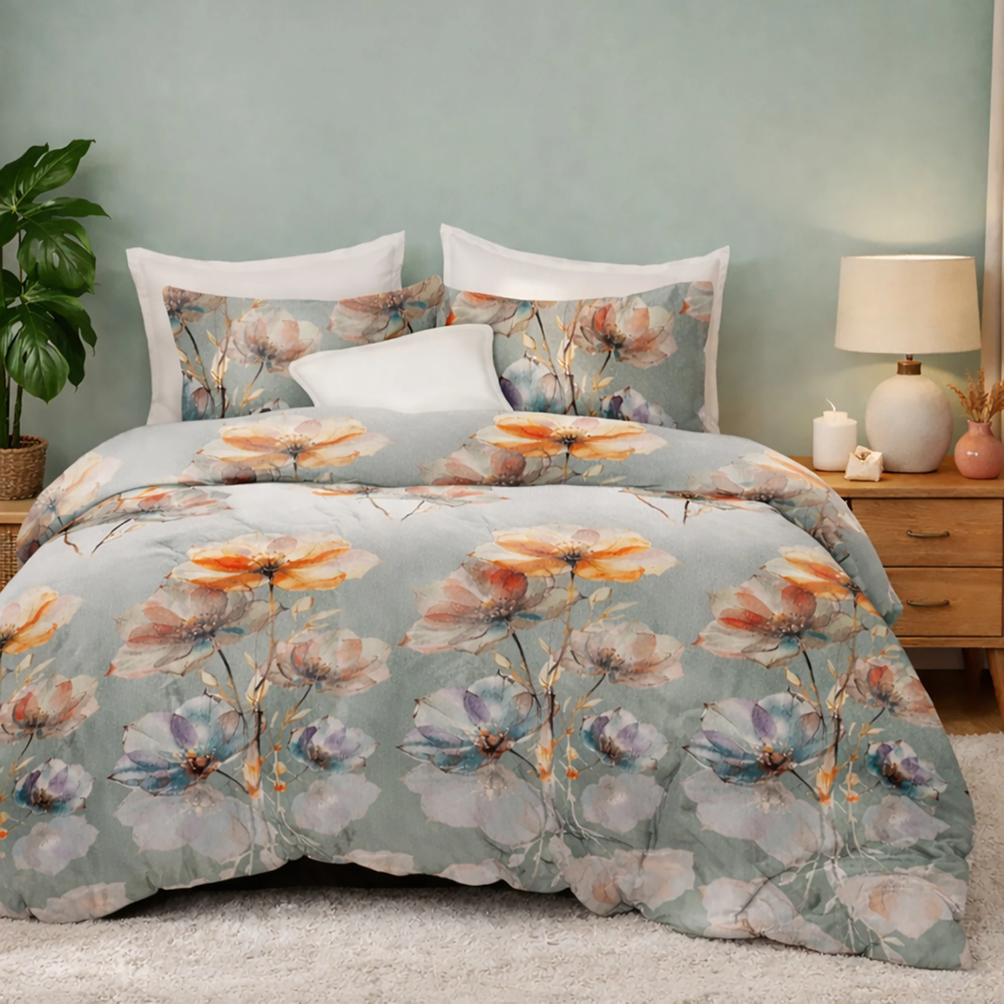 Pucioasa - Lenjerie de pat Finet 6 piese cu husa PROMO