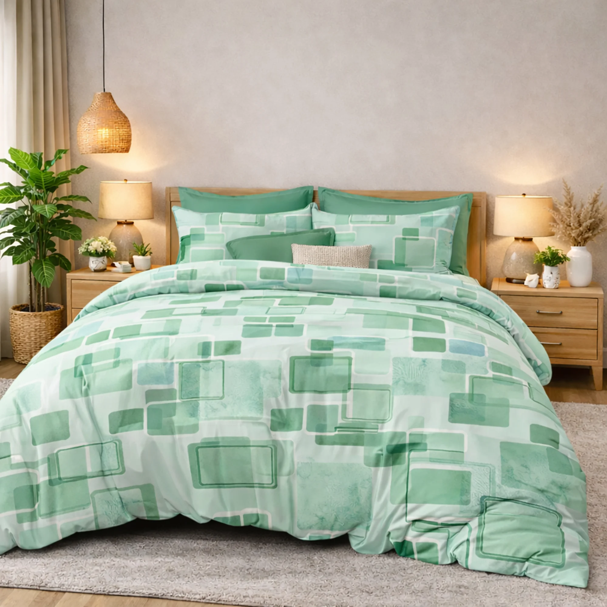 Lenjerii de pat finet 6 piese cu husa - Lenjerie de pat Finet 6 piese cu husa PROMO