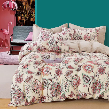 Pucioasa - LENJERIE DE PAT PERCALLE IMPRIMAT (PRC105) - O persoana