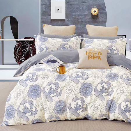 Pucioasa - LENJERIE DE PAT PERCALLE IMPRIMAT (PRC110) - King size 4 piese