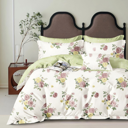 Pucioasa - LENJERIE DE PAT PERCALLE IMPRIMAT (PRC169) - O persoana