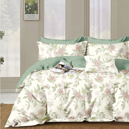 Pucioasa - LENJERIE DE PAT PERCALLE IMPRIMAT (PRC177) - O persoana