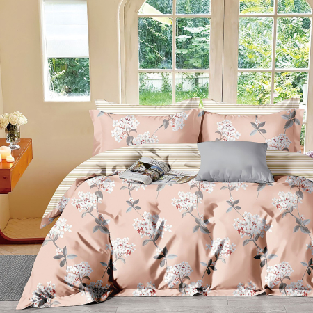 Pucioasa - LENJERIE DE PAT PERCALLE IMPRIMAT (PRC185) - O persoana