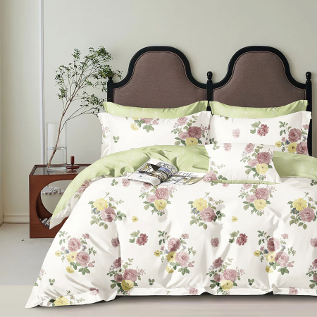 Pucioasa - LENJERIE DE PAT PERCALLE IMPRIMAT (PRC189) - O persoana