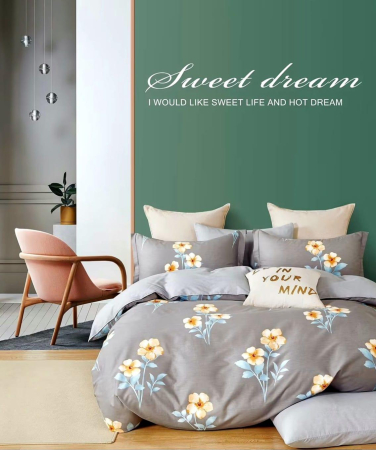 Lenjerii de pat percale - bumbac 100% - LENJERIE DE PAT PERCALLE IMPRIMAT (PRC53) - Dimensiuni:: King size 6 piese cu husa