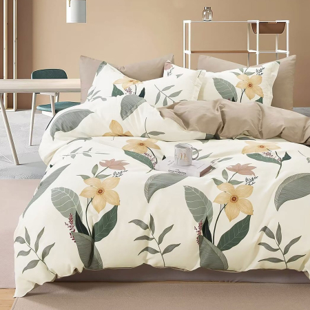 Lenjerii de pat percale - bumbac 100% - LENJERIE DE PAT PERCALLE IMPRIMAT (PRC72) - Dimensiuni:: King size 6 piese cu husa