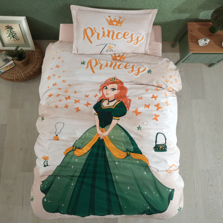Lenjerii de pat - Lenjerie de pat ranforce 100% bumbac - o persoana (Tiana)