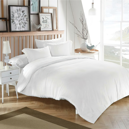 Pucioasa - Lenjerie de pat Ranforce ALB 100% bumbac - - King size