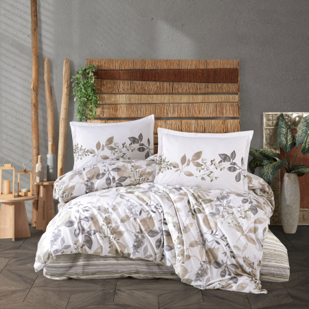 Pucioasa - Lenjerie de pat ranforce Clasy king size (AZURA)