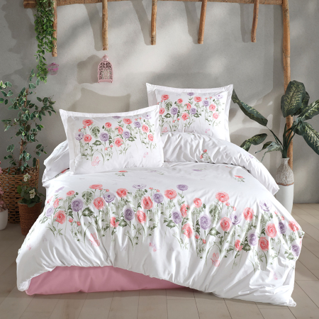 Pucioasa - Lenjerie de pat ranforce Clasy king size (HELENKA)