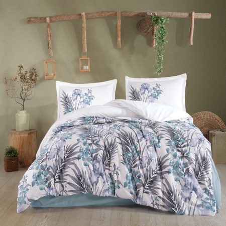 Lenjerii de pat - Lenjerie de pat ranforce Clasy king size (LILYUM)