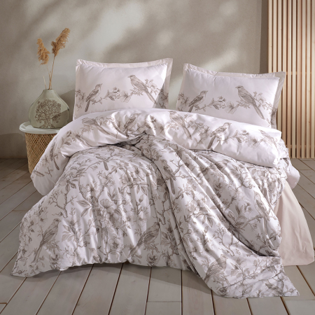 Pucioasa - Lenjerie de pat ranforce Clasy king size (MEVLIN)