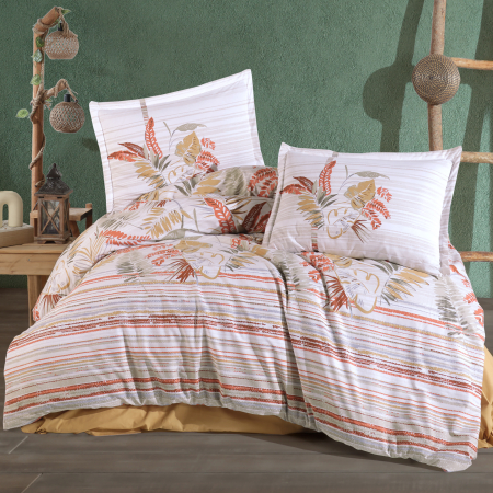 Pucioasa - Lenjerie de pat ranforce Clasy king size (OLIVA)