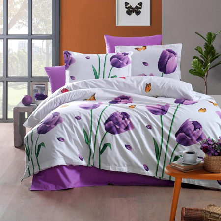 Lenjerii bumbac ranforce - XXL - Lenjerie de pat ranforce Clasy king size (RNF_17)