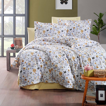 Lenjerii bumbac ranforce - XXL - Lenjerie de pat ranforce Clasy king size (RNF_22)