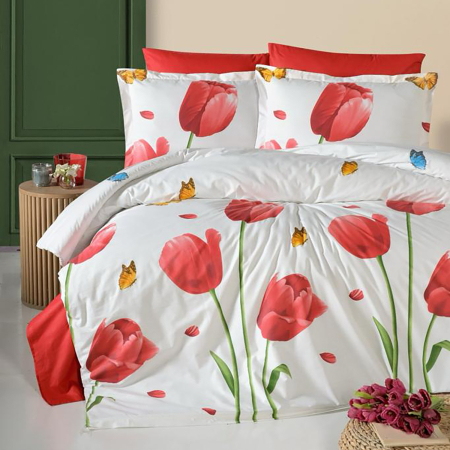 Pucioasa - Lenjerie de pat ranforce Clasy king size (RNF_25)